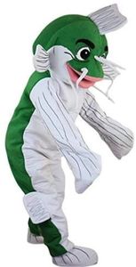 Stage Performance Green Fish Mascot Costume Halloween Christmas Fancy Party Cartoon Character Outfit Suit Adult Women Men Dress Carnival Unisex Adults