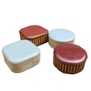 Wholesale bamboo pillows resale online - Cushion Decorative Pillow With Thick Bamboo Weaving Futon Couch Rice Window Prayer Mat Cushion Meditation Pier Sits Stool