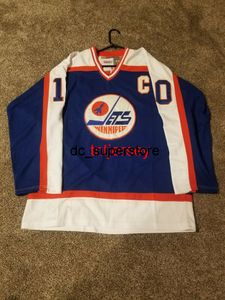 cheap custom CCM Vintage Hockey Jersey Jets #10 Dale Hawerchuk Stitch add any number name MEN KID HOCKEY JERSEYS XS-5XL