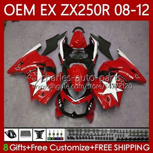 Ninja Sterne großhandel-OEM Injection für Kawasaki Ninja EX ZX R EX250 ZX250 R Fairing NO EX ZX250R EX250R ZX R Bodys Red Star