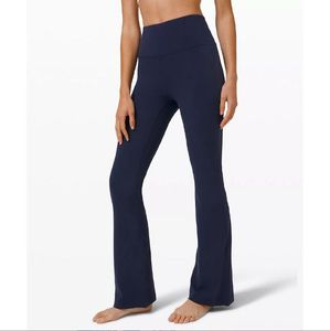 Abiti da yoga Vita alta Tinta unita Morbidi elastici Comodi leggings a gamba larga Pantaloni da yoga svasati con fondo a campana