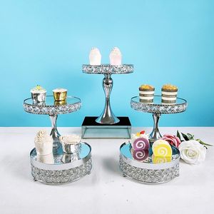 Ferramentas de Bakeware Outras 1pcs-13pcs decoração de casamentos espelhos de cristal espelho conjunto de prata cor de prata