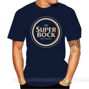 Super Bock Stout Portugalska koszulka Piwo Męskie Tee Bawełniane Tshirt Mężczyzna Letnia Moda Koszulka Euro Rozmiar G1217