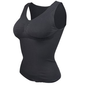 Mujeres Slim Up Lift Bra Shaper Tops Body Shaping Camisole Corset Cintura Adelgazante Shapers Super Thin Seamless Tank 211218