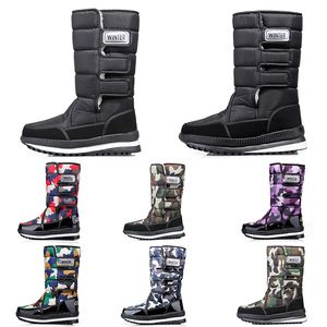 Klasyczne buty śniegowe dla kobiet Męskie Moda High Mini Koszulki Krótkie Zimowe Boot Damskie Dziewczyny Mężczyźni Kobiety Botki Ciepłe Futro Bawełniane Niepoślizgowe Outdoor 36-47