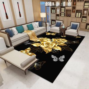 Carpets Modern Style Carpet Plant Flower Pattern Living Room Coffee Table Bedroom Tatami Foyer Floor Mat