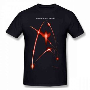 Homens Roupas Star Trek Science Science Series Homme T-shirt Descoberta Temporada 2 Premier Poster Streetwear Manga Curta G0113