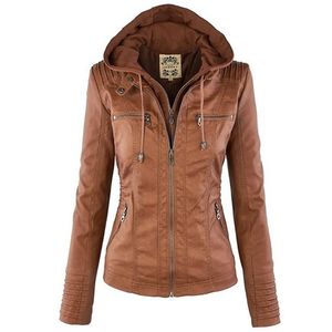 Winter Faux Leather Jacket Women Casual Basic Coats Plus Size 7XL Ladies Basic Jackets Waterproof Windproof Coats Female 50 211112