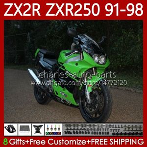 Feedings for Kawasaki Ninja ZXR-250 ZX2R ZXR250 ZX 2R 2 Verde Preto R $ R $ R250 ZXR 250 91 92 93 94 95 96 97 98 85NO.57 ZX-R250 ZX-2R 1991 1998 1997 Bodys