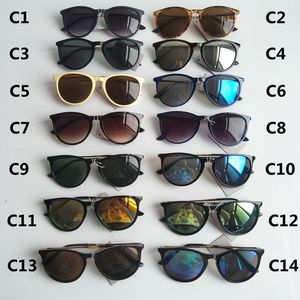 Модные дизайнерские солнцезащитные очки «кошачий глаз» Роскошные женские очки для вождения Светоотражающее покрытие Мужские очки 14 цветов