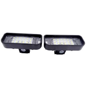 2 Pcs White 6000K LED Number Plate Lamp For Benz S-Class W220 S430 S500 S600 Super Bright Car License Plate Light Replacement