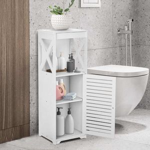 Wholesale standing corner cabinet for sale - Group buy Hooks Rails Waterproof Bathroom Corner Standing Floor Cabinet Toilet Organizer Storage Rack Shelves Bath Sink Accessory