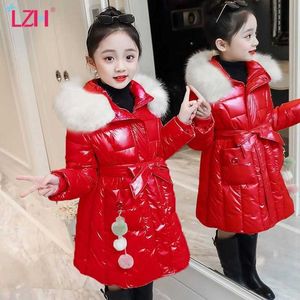 LZH 2021 Herbst Winter Stepp Kinder Verdickung Warme Jacke Für Mädchen Mode Bogen Mantel Für Mädchen Oberbekleidung Mantel Kinder der Jacke H0909