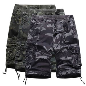 IsHowtienda macacão camuflagem camuflagem calções masculinas verão calças folhadas soltas calças pantalones cortos casuales casual shorts homens x0705