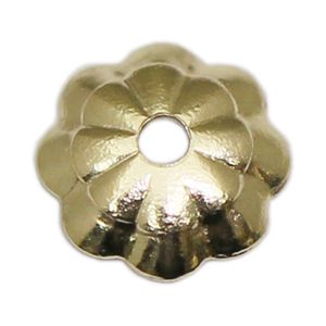 Beadsnice gold filled loose Bead Cap flower shape diy jewelry metal parts