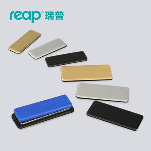 20pcs/lot reapビジネス名タグIDバッジパーソナライズされたレーザー刻まれた磁気バッキングカスタマイズ