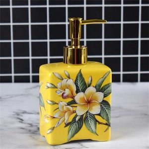 European ceramics soap bottle Bathroom Accessories foam Soap Dispenser Kitchen Lotion hand sanitizer Storage shampoo
