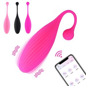 Mutandine Uova vibranti Vibratore telecomandato senza fili Palline indossabili APP Vibratori G Spot Clitoride Massaggiatore Giocattoli del sesso per le donne