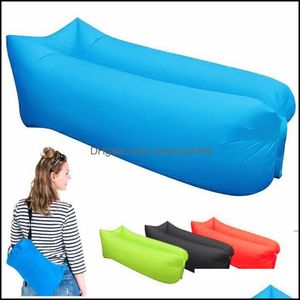 Other Furniture Home & Gardenthicken Inflatable Lazy Better Quality Outdoor Adts Slee Bag Bed Folding Rapid Air Sofa For Beach, Cam Seaway D