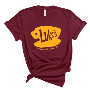 レディースTシャツLuke's Stars Hollow Grahpic Tシャツ女性Gilmore Girls TV表示TOPS TUMBLR 90SトップMujer Camisetas Tee Drop