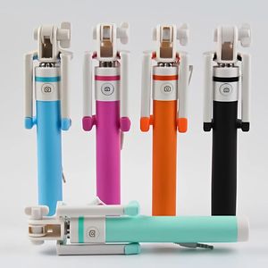 Handheld Wired Candy Selfie Stick For Phone 6 7 8 X Samsung Xiaomi Extendable Monopod Tripod Holder SelfieSticks