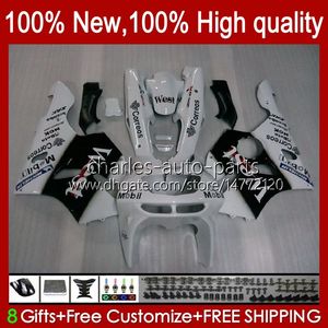 Owalnia dla Kawasaki Ninja ZX 6R 636 600CC 600 CC White West ZX-636 ZX6R 94 95 96 97 Nadwozie 50HC.26 ZX636 ZX-6R 94-97 ZX600C ZX600 ZX 6 R 1994 1995 1997 1997 Zestaw Bodys