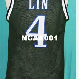 Vintage 21ss #4 JEREMY LIN PALO ALTO GREEN College jersey Taglia S-4XL o personalizzato qualsiasi nome o numero maglia