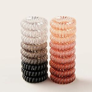Simple and cute headband rubber band gradient telephone wire hair ring