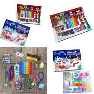 Christmas Fidget Toy Advent Kalender voor Meisjes Jongens Kinderen Volwassenen Surprise Relief Stress Count Down Holiday Party Y2