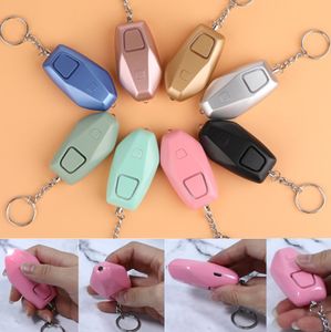 wholesale Alarm systems Rechargeable device 130 decibel personal siren flashlight smart loud attack panic keychain security