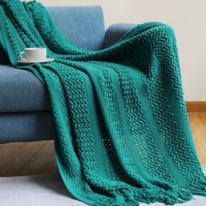 Le ultime 7 coperte di stili, una varietà di dimensioni tra cui scegliere, divano letto coperta a maglia cava, supporto logo personalizzato
