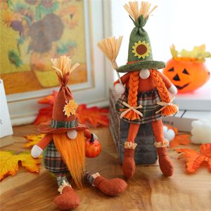 Party Supplies Festival Gnome Fall Pluszowa Doll Bez Bezkształtnych Elf Ozdoby Krasnolud Figurki Tier Tacy Dekoracje Dzieci Prezent Phjk2111