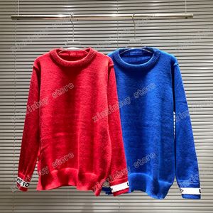 21ss Designers Sweaters luxury Mens Womens stripe embroidery jacquard letter Man Paris Fashion Tee Top Quality Tees Street long Sleeve luxurys red green