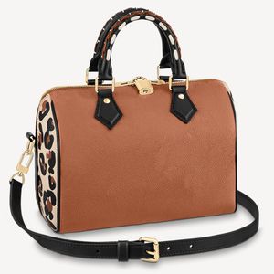 Fashion lady bag pillows womens totes bags embossed logo design leopard print CM high quality handbag purse