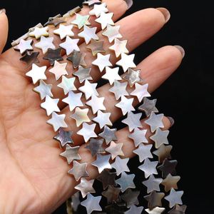 Other Natural Freshwater Black Star Beads Shell Mother Of Pearl Spacer For Jewelry Making DIY Bracelet Handmade Strand 10 12MM