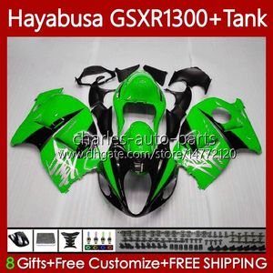 Zestaw do ciała dla Suzuki Hayabusa GSXR 1300CC 1300 CC Green Black 2002 2003 2004 2005 2006 2007 74NO.148 GSX-R1300 GSX R1300 GSXR-1300 96-07 GSXR1300 96 97 98 99 00 01 Łwycenia