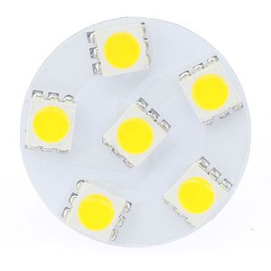 G4 LED 6 PCS 5050 LEDS BACK PINLED Light Bulb Back Pin AC DC 12V 24V Replacement for JC Halogen Bulbs of Vehicle Interior Accent Lights