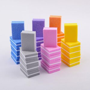 Nail Files Buffers File Double sided Sponge Sanding Blocks Square Block For UV Gel Polishing Manicure
