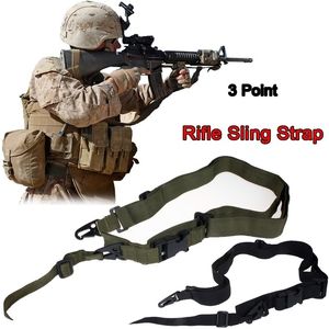 Tactical Gun Sling 3 Point Airsoft Rifle Adjustable Strapping Belt Military Shooting Hunting Accessories Three Point Gun Strap
