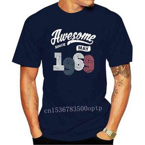 Nuovo fantastico dal maggio 1969 T-shirt regalo vintage per il 50 ° compleanno da uomo T-shirt da 50 anni per l'anniversario T-shirt girocollo in cotone T G1217