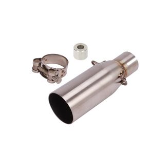 Motorcycle Exhaust System Slip On Middle Link Pipe Mid Tube Stainless Steel For KYMCO Xciting 400 S400 All Years