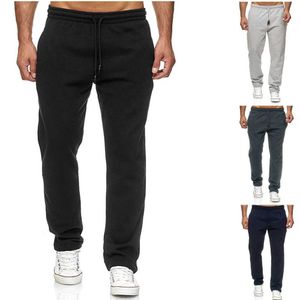 QNPQYX الركض من القطن رجال sweatpants مسار طويل السراويل الرياضة الرجال المستقيم السراويل كرة السلة ركض كرة القدم للياقة البدنية p0811