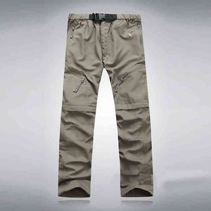 Herrens lastbyxor Jogger Classic Cargo Pant Army Militärstil Taktisk byxor Multi Pocket Casual Arbetsbyxor Avtagbar H1223