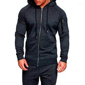 Giubbotti da corsa 2022 Sexy Camo Slim Fitness Giacca da uomo Cappotto con cappuccio Abbigliamento da palestra maschile Manica lunga Primavera Autunno Sport da jogging Cappotti