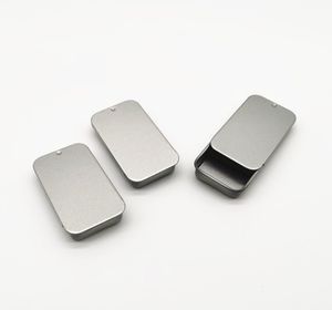 상자 포장 사무실 학교 비즈니스 산업용 Sier 컬러 슬라이드 탑 주석 상자, 캔디 USB 상자 케이스 컨테이너