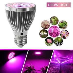 Lampor E27 LED växer glödlampa W Full Spectrum Lights Phyto Hydroponic Growth Flower Seedling Fito lampa