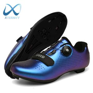 Ultralight Self-Locking Cycling Shoes MTB Professional Cleat Shoes SPD Pedal Racing Road Bike Flat Shoes Bicycle Sneakers Unisex H0901