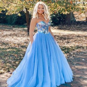 Wholesale long prom dress rhinestone top resale online - Custom Made Rhinestone Top Prom Dresses Sweetheart Lace Up Sexy Back Cocktail Party Evening Long Tulle A Line Bride Vestidos De Fiesta
