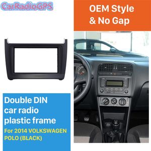 2 Din Autoradio DVD GPS Stereo Blende für 2014 Volkswagen Polo Dash Mount CD Trim Audio Rahmen Nachrüstung Panel