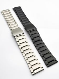 Universal Solid Flat Interface Titanium Watch Bands Metal Strap Armband Titaniumalloy Men's Bredd 20 21 22 23mm211z